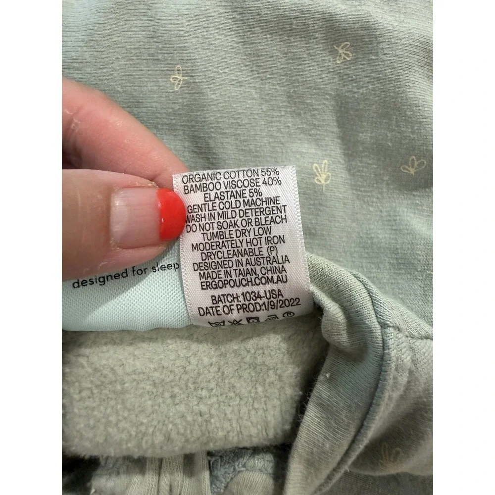 ergoPouch Australia Sleep Sack Newborn Cocoon Swaddle Bag Sage Green Thick